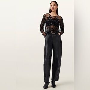 Ralph Lauren Black Lace Top